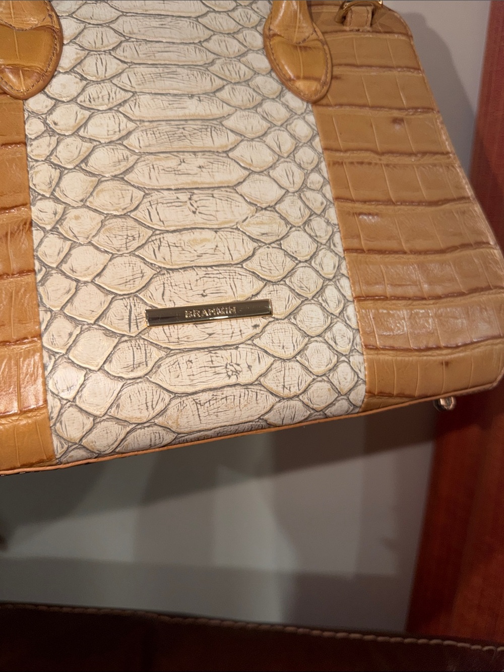 ‼️Brahmin Rosetta Medium Leather Satchel Handbag - Picture 3 of 13
